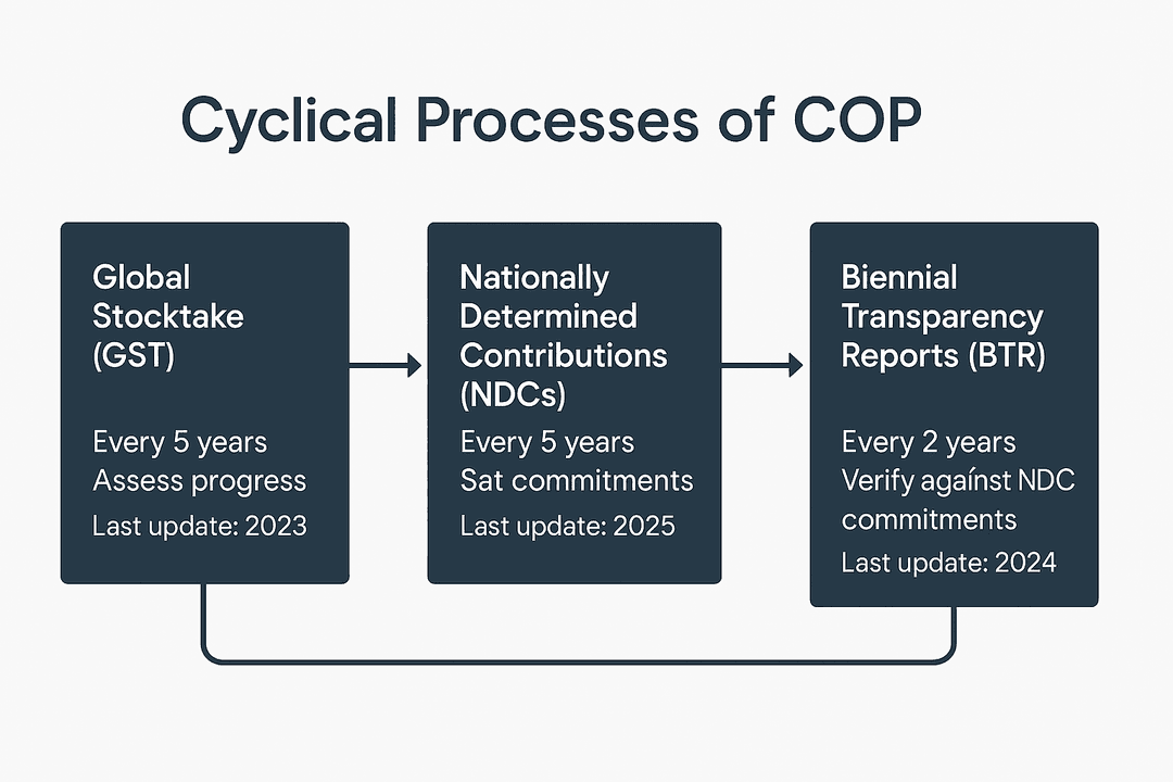 Cyclical Processes of COP